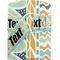 Abstract Teal Stripes Yoga Mat Strap Close Up Detail