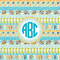 Abstract Teal Stripes