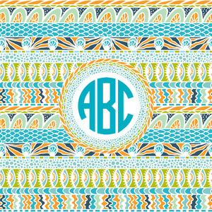 Abstract Teal Stripes