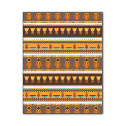 African Masks Wood Print - 11x14