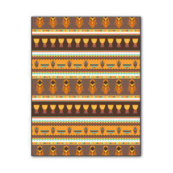 African Masks Wood Print - 11x14
