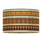 African Masks 12" Drum Lampshade - FRONT (Fabric)