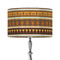 African Masks 12" Drum Lampshade - ON STAND (Fabric)