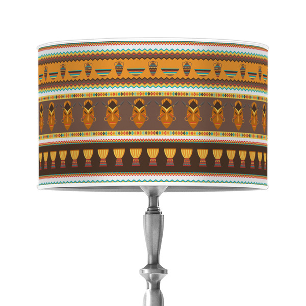 Custom African Masks 12" Drum Lamp Shade - Poly-film
