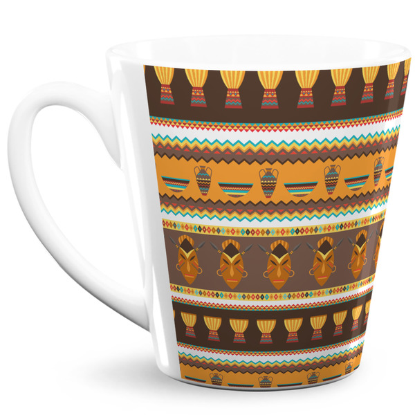 Custom African Masks 12 Oz Latte Mug