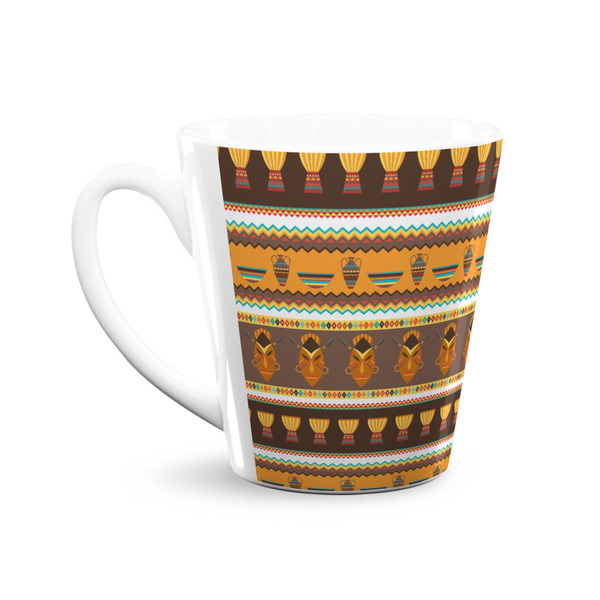 African Masks 12 Oz Latte Mug - Front