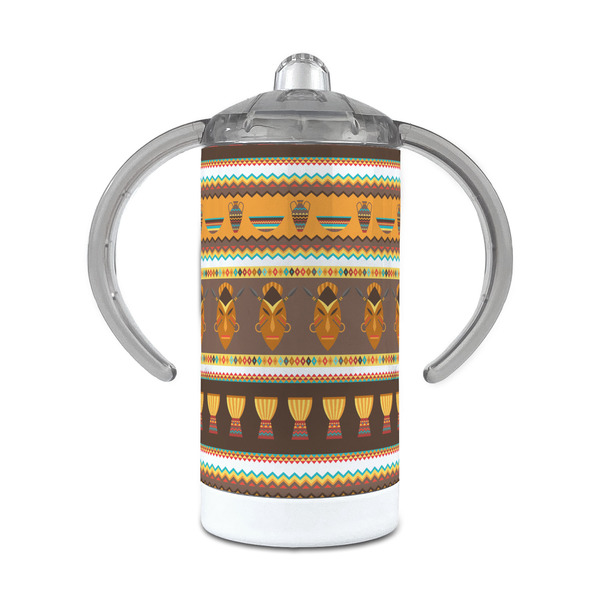 Custom African Masks 12 oz Stainless Steel Sippy Cup
