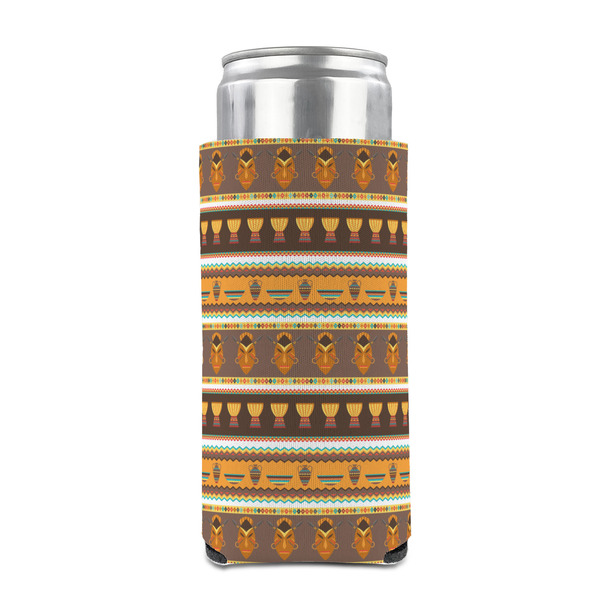 African Masks 12oz Tall Can Sleeve - FRONT (on can)