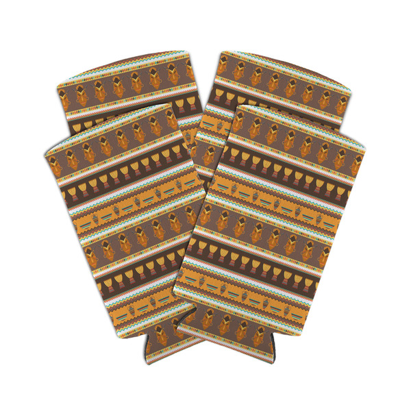 African Masks 12oz Tall Can Sleeve - Set of 4 - MAIN
