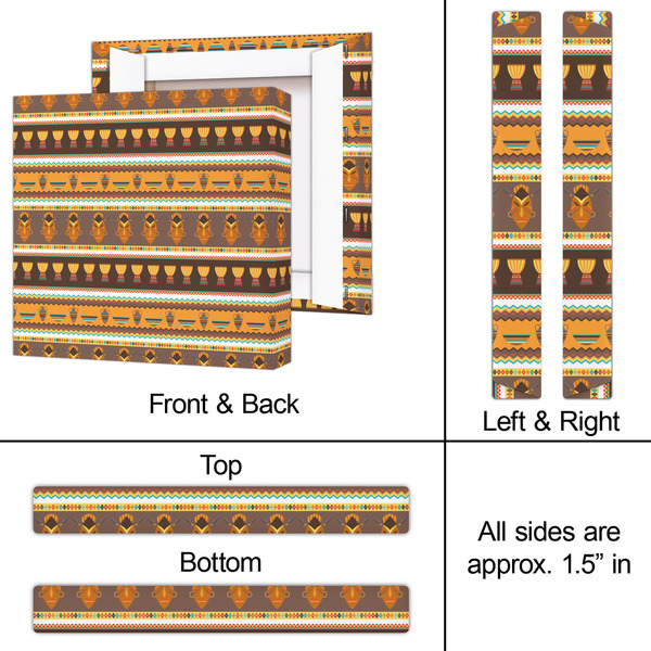 African Masks 12x12 - Canvas Print - Approval