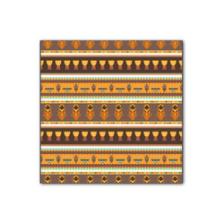 African Masks Wood Print - 12x12