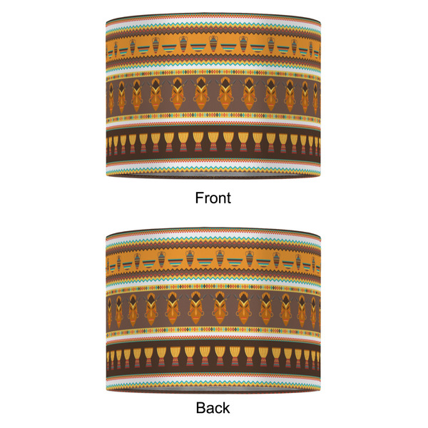 African Masks 16" Drum Lampshade - APPROVAL (Fabric)
