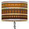 African Masks 16" Drum Lampshade - ON STAND (Fabric)