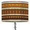 African Masks 16" Drum Lamp Shade - Fabric
