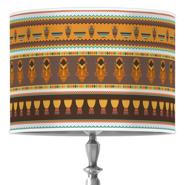 Custom African Masks Drum Lamp Shade