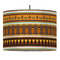 African Masks Drum Pendant Lamp