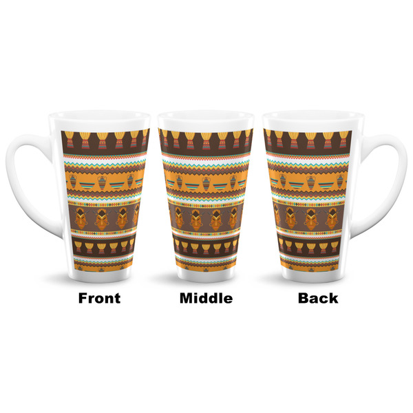 African Masks 16 Oz Latte Mug - Approval