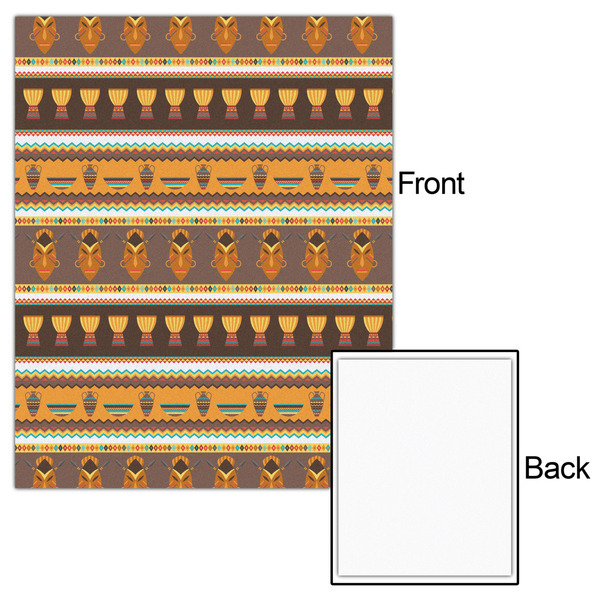 African Masks 16x20 - Matte Poster - Front & Back