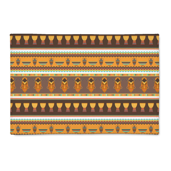 Custom African Masks Patio Rug