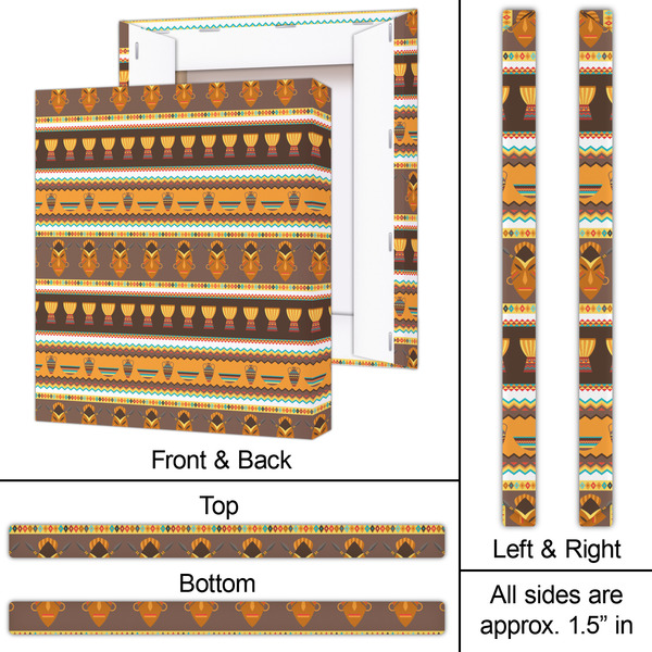 African Masks 20x24 - Canvas Print - Approval