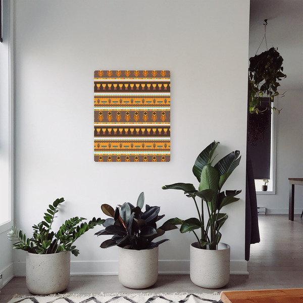 African Masks 20x24 - Canvas Print - In Context