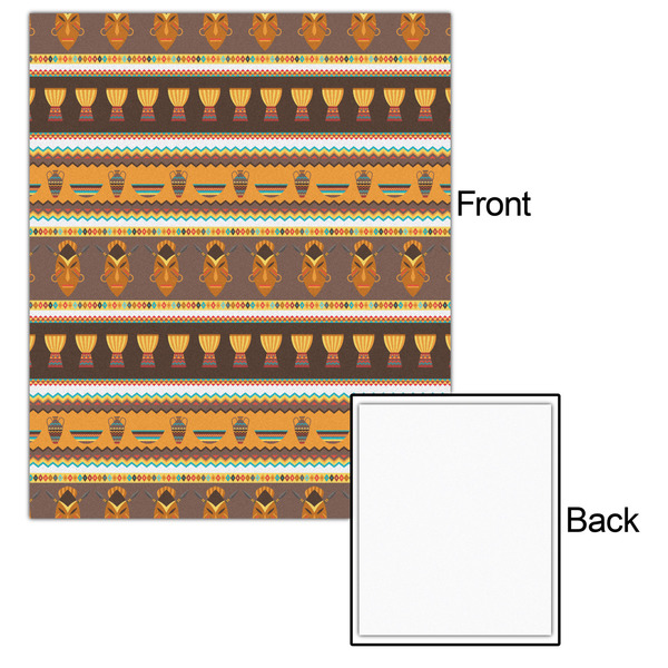 African Masks 20x24 - Matte Poster - Front & Back