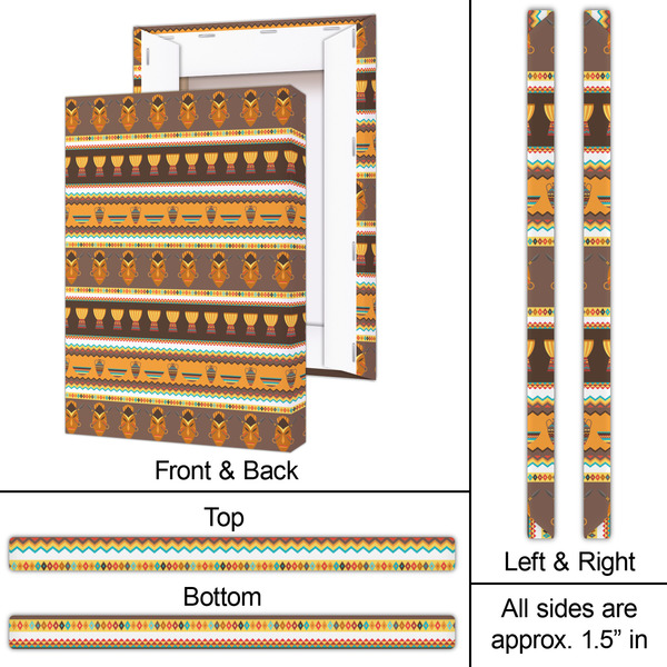 African Masks 20x30 - Canvas Print - Approval