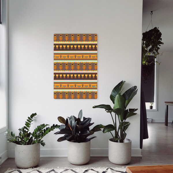 African Masks 20x30 - Canvas Print - In Context