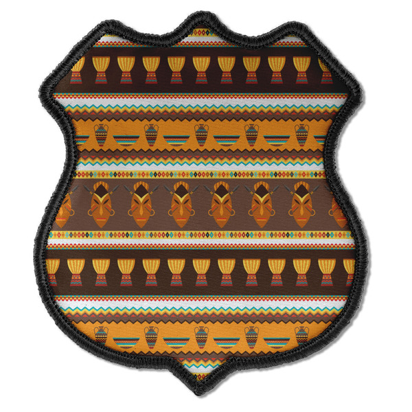 Custom African Masks Iron On Shield Patch C