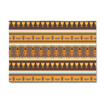African Masks 4' x 6' Indoor Area Rug