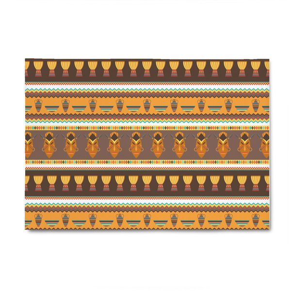 Custom African Masks 4' x 6' Indoor Area Rug