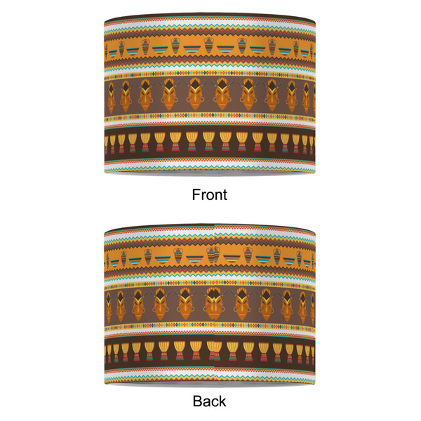 African Masks 8" Drum Lampshade - APPROVAL (Fabric)