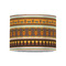 African Masks 8" Drum Lampshade - FRONT (Poly Film)