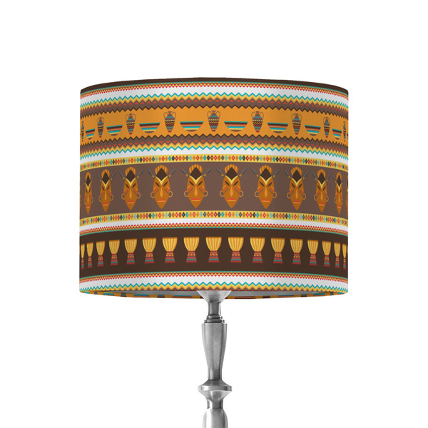 Custom African Masks 8" Drum Lamp Shade - Fabric