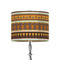 African Masks 8" Drum Lampshade - ON STAND (Fabric)