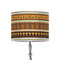 African Masks 8" Drum Lampshade - ON STAND (Poly Film)