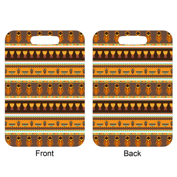 African Masks Aluminum Luggage Tag (Front + Back)