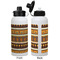 African Masks Aluminum Water Bottle - White APPROVAL