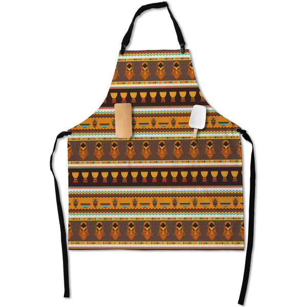 Custom African Masks Apron With Pockets