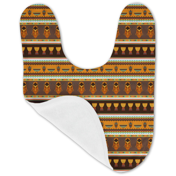 African Masks Baby Bib - AFT folded