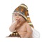 African Masks Baby Hooded Towel on Child