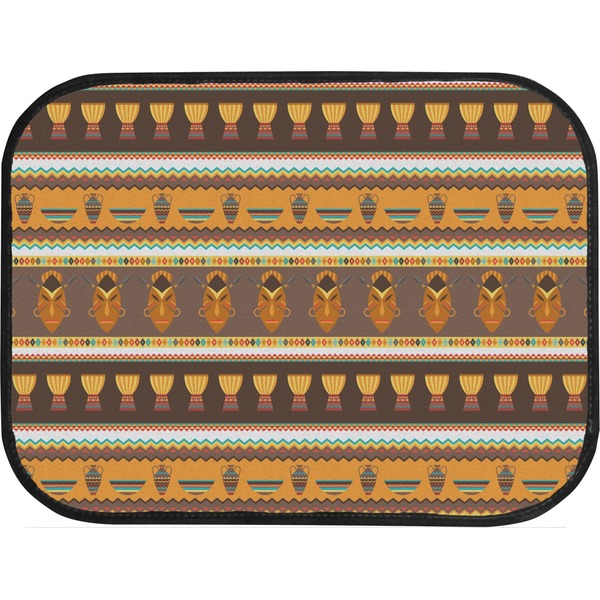 African Masks Back Seat Car Mat