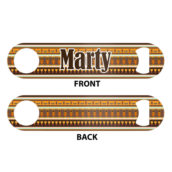 African Masks Bar Bottle Opener - White - Approval