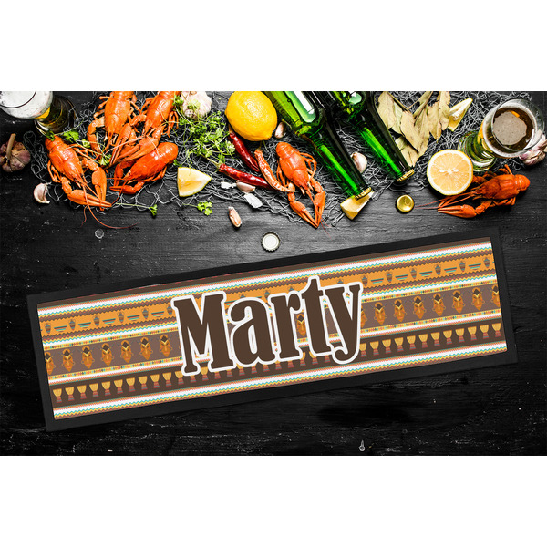 African Masks Bar Mat - Large - LIFESTYLE