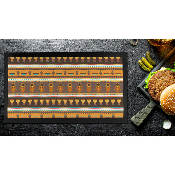 African Masks Bar Mat - Small - LIFESTYLE