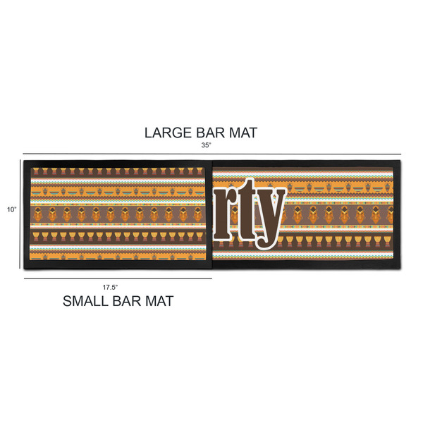 African Masks Bar Mats - Sizing Chart