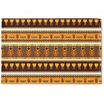 African Masks Woven Mat