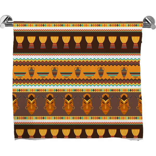 Custom African Masks Bath Towel