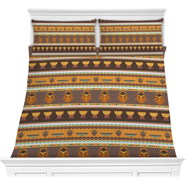 Custom African Masks Comforter Set - Full / Queen