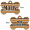 African Masks Bone Shaped Dog ID Tag - Large - Approval